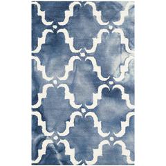 DIP DYE, NAVY / IVORY, 2'-6" X 4', Area Rug, DDY536N-24