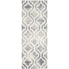 DIP DYE, GREY / IVORY, 2'-3" X 6', Area Rug, DDY537C-26