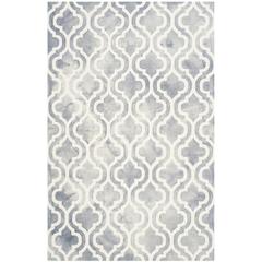 DIP DYE, GREY / IVORY, 5' X 8', Area Rug, DDY537C-5
