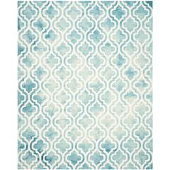DIP DYE, TURQUOISE / IVORY, 8' X 10', Area Rug, DDY537D-8