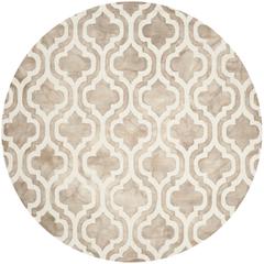 DIP DYE, BEIGE / IVORY, 7' X 7' Round, Area Rug, DDY537G-7R