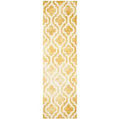 DIP DYE, GOLD / IVORY, 2'-3" X 8', Area Rug, DDY537H-28