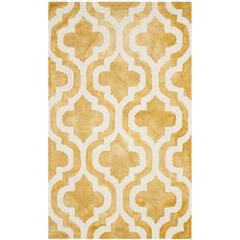 DIP DYE, GOLD / IVORY, 3' X 5', Area Rug, DDY537H-3