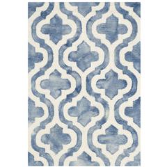 DIP DYE, BLUE / IVORY, 2' X 3', Area Rug, DDY537K-2