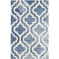 DIP DYE, BLUE / IVORY, 2'-6" X 4', Area Rug, DDY537K-24