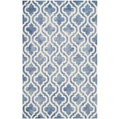 DIP DYE, BLUE / IVORY, 5' X 8', Area Rug, DDY537K-5