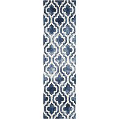 DIP DYE, NAVY / IVORY, 2'-3" X 8', Area Rug, DDY537N-28