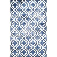 DIP DYE, NAVY / IVORY, 5' X 8', Area Rug, DDY537N-5