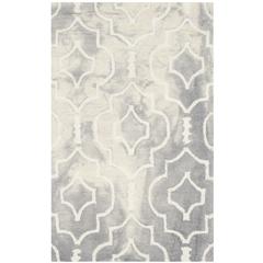 DIP DYE, GREY / IVORY, 2'-6" X 4', Area Rug, DDY538C-24