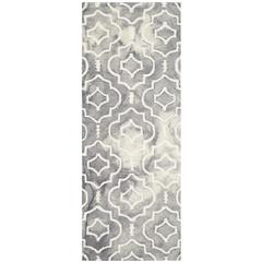 DIP DYE, GREY / IVORY, 2'-3" X 6', Area Rug, DDY538C-26