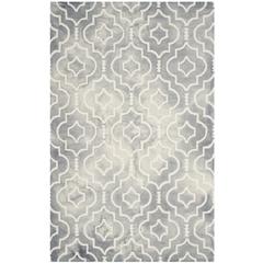 DIP DYE, GREY / IVORY, 5' X 8', Area Rug, DDY538C-5