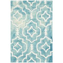 DIP DYE, TURQUOISE / IVORY, 2' X 3', Area Rug, DDY538D-2