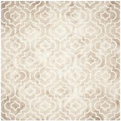 DIP DYE, BEIGE / IVORY, 7' X 7' Square, Area Rug, DDY538G-7SQ