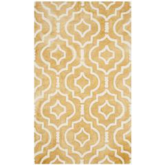 DIP DYE, GOLD / IVORY, 3' X 5', Area Rug, DDY538H-3