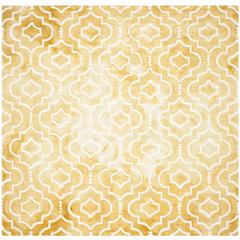 DIP DYE, GOLD / IVORY, 7' X 7' Square, Area Rug, DDY538H-7SQ