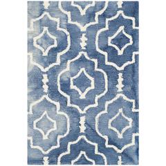 DIP DYE, BLUE / IVORY, 2' X 3', Area Rug, DDY538K-2