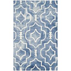 DIP DYE, BLUE / IVORY, 2'-6" X 4', Area Rug, DDY538K-24