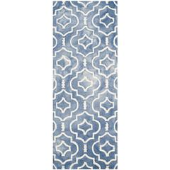 DIP DYE, BLUE / IVORY, 2'-3" X 6', Area Rug, DDY538K-26