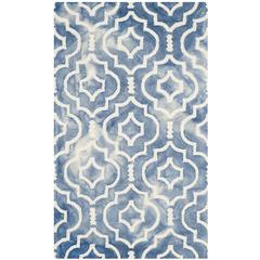 DIP DYE, BLUE / IVORY, 3' X 5', Area Rug, DDY538K-3