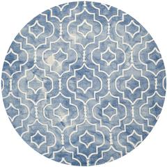 DIP DYE, NAVY / IVORY, 7' X 7' Round, Area Rug, DDY538N-7R