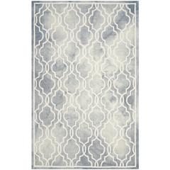 DIP DYE, GREY / IVORY, 5' X 8', Area Rug, DDY539C-5
