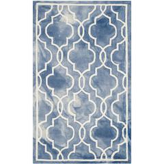 DIP DYE, BLUE / IVORY, 3' X 5', Area Rug, DDY539K-3