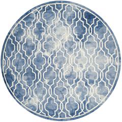 DIP DYE, BLUE / IVORY, 7' X 7' Round, Area Rug, DDY539K-7R