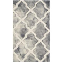 DIP DYE, GREY / IVORY, 3' X 5', Area Rug, DDY540C-3