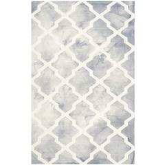 DIP DYE, GREY / IVORY, 5' X 8', Area Rug, DDY540C-5