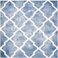 DIP DYE, BLUE / IVORY, 7' X 7' Square, Area Rug, DDY540K-7SQ