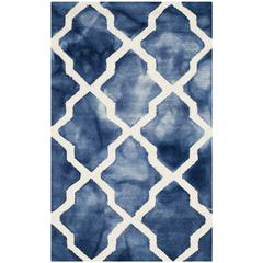DIP DYE, NAVY / IVORY, 2'-6" X 4', Area Rug, DDY540N-24