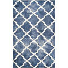 DIP DYE, NAVY / IVORY, 5' X 8', Area Rug, DDY540N-5