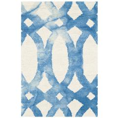 DIP DYE, IVORY / BLUE, 2' X 3', Area Rug, DDY675A-2