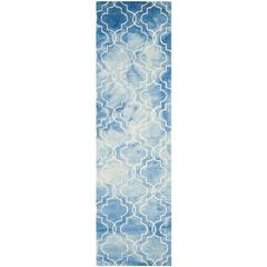 DIP DYE, BLUE / IVORY, 2'-3" X 8', Area Rug, DDY676G-28