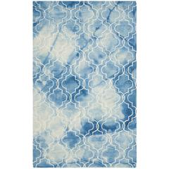 DIP DYE, BLUE / IVORY, 5' X 8', Area Rug, DDY676G-5
