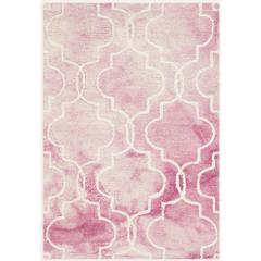 DIP DYE, ROSE / IVORY, 2' X 3', Area Rug