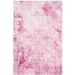 DIP DYE, ROSE / IVORY, 4' X 6', Area Rug