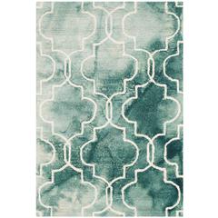 DIP DYE, GREEN / IVORY, 2' X 3', Area Rug, DDY676Q-2