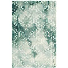 DIP DYE, GREEN / IVORY, 4' X 6', Area Rug