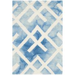 DIP DYE, BLUE / IVORY, 2' X 3', Area Rug, DDY677G-2
