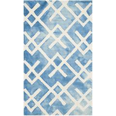 DIP DYE, BLUE / IVORY, 3' X 5', Area Rug, DDY677G-3
