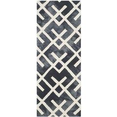 DIP DYE, GRAPHITE / IVORY, 2'-3" X 6', Area Rug, DDY677J-26