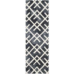 DIP DYE, GRAPHITE / IVORY, 2'-3" X 8', Area Rug, DDY677J-28