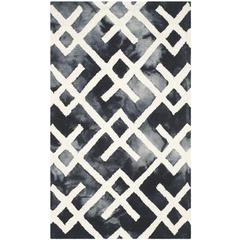 DIP DYE, GRAPHITE / IVORY, 3' X 5', Area Rug, DDY677J-3