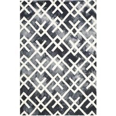 DIP DYE, GRAPHITE / IVORY, 5' X 8', Area Rug, DDY677J-5