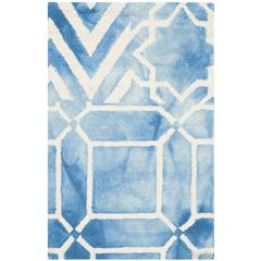 DIP DYE, BLUE / IVORY, 2' X 3', Area Rug, DDY678G-2