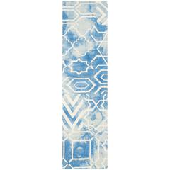 DIP DYE, BLUE / IVORY, 2'-3" X 8', Area Rug, DDY678G-28