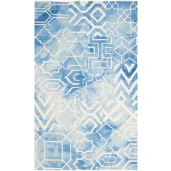 DIP DYE, BLUE / IVORY, 5' X 8', Area Rug, DDY678G-5