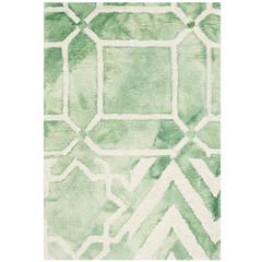 DIP DYE, GREEN / IVORY, 2' X 3', Area Rug, DDY678Q-2