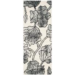 DIP DYE, IVORY / LIGHT GREY, 2'-3" X 6', Area Rug